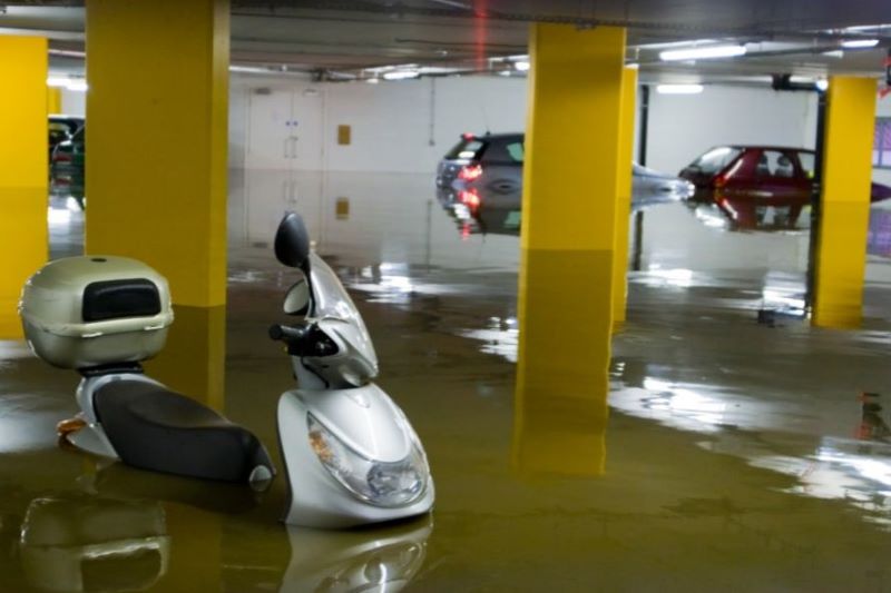 flood on carpark